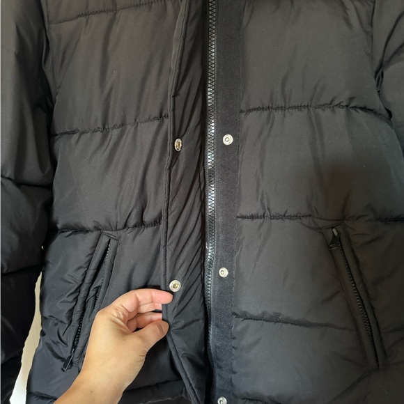 Gap Upcycled Puffer Coat in Black size S - Picture 5 of 12